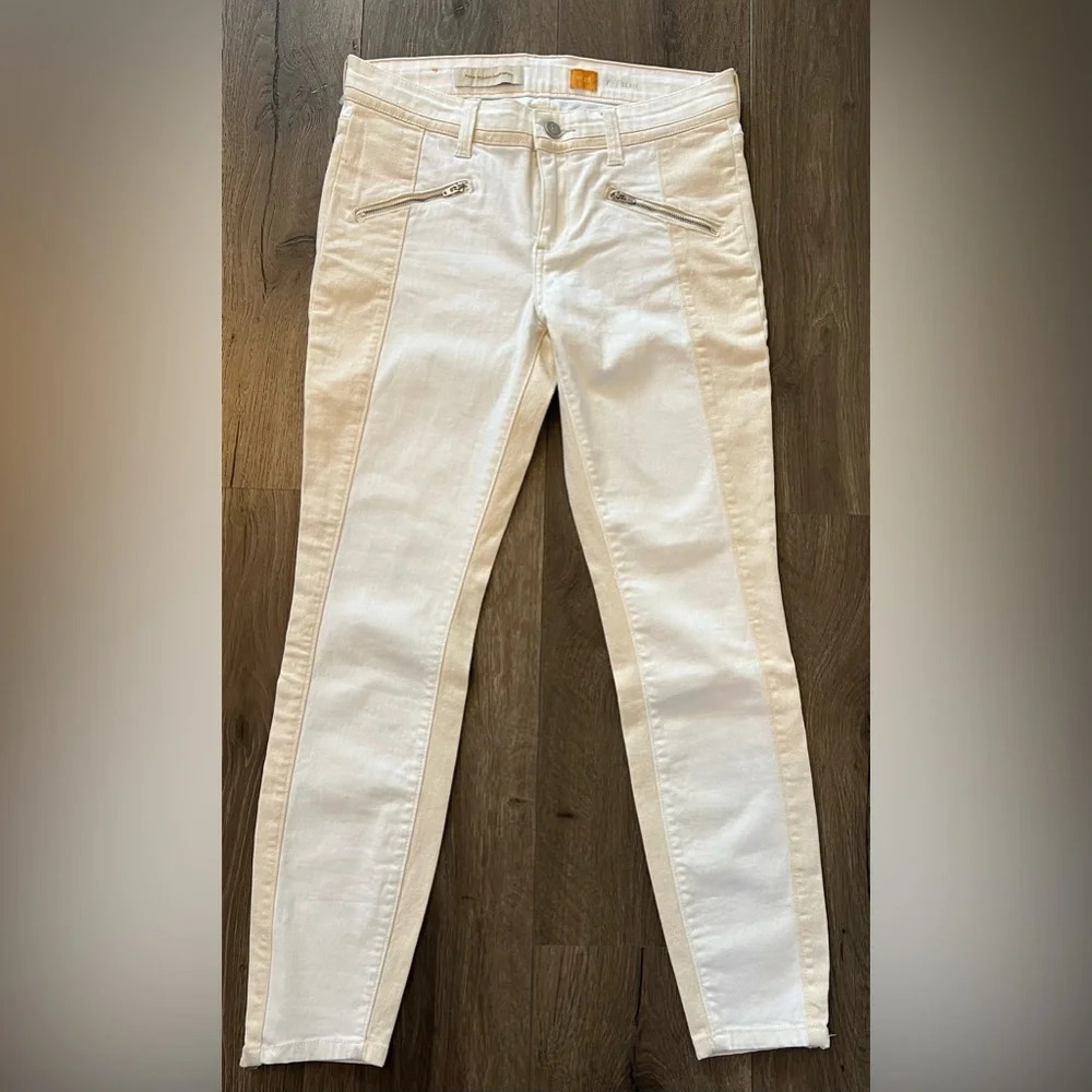 Pilcro and the Letterpress Anthropologie Serif Moto Jean Legging size 28